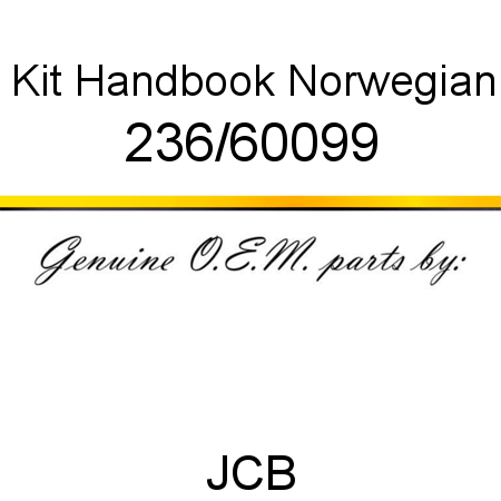 Kit, Handbook Norwegian 236/60099