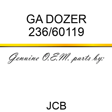 GA DOZER 236/60119