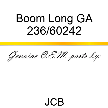 Boom Long GA 236/60242