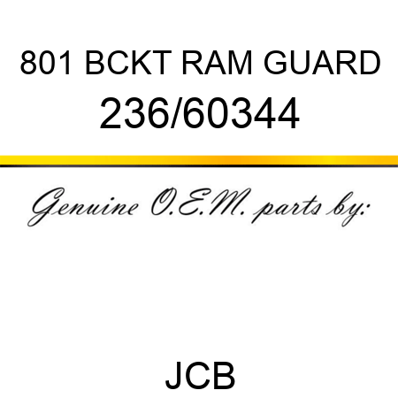 801 BCKT RAM GUARD 236/60344