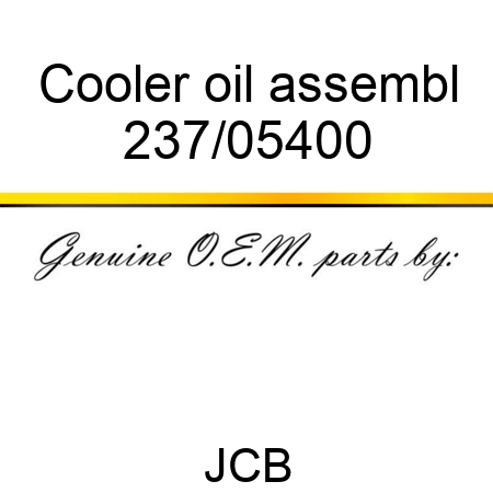 Cooler oil assembl 237/05400