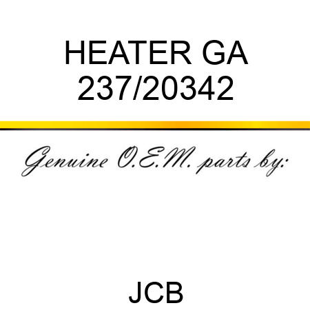 HEATER GA 237/20342