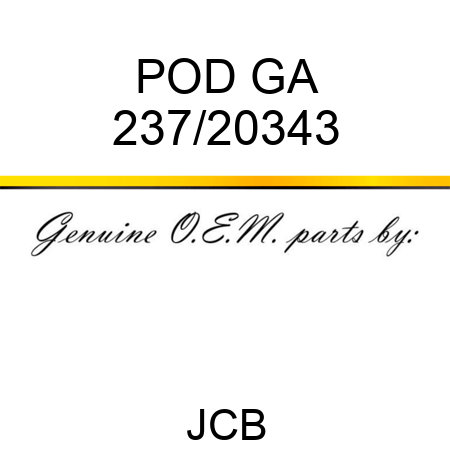 POD GA 237/20343