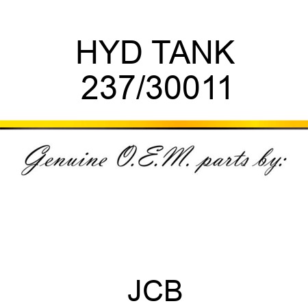 HYD TANK 237/30011