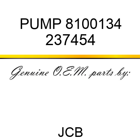 PUMP 8100134 237454
