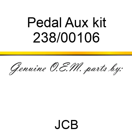 Pedal Aux kit 238/00106