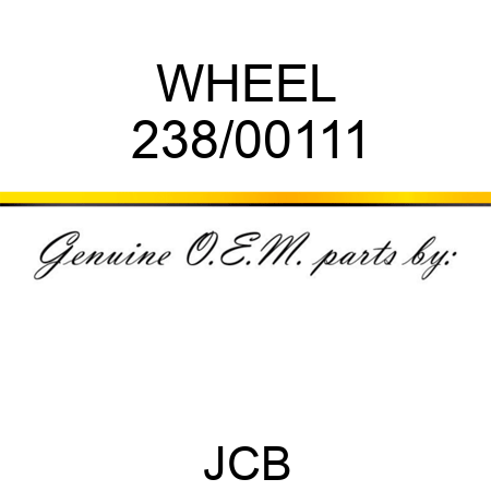 WHEEL 238/00111