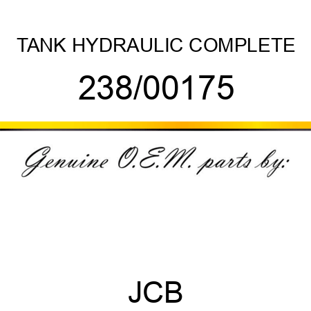 TANK HYDRAULIC COMPLETE 238/00175