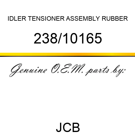 IDLER TENSIONER ASSEMBLY RUBBER 238/10165