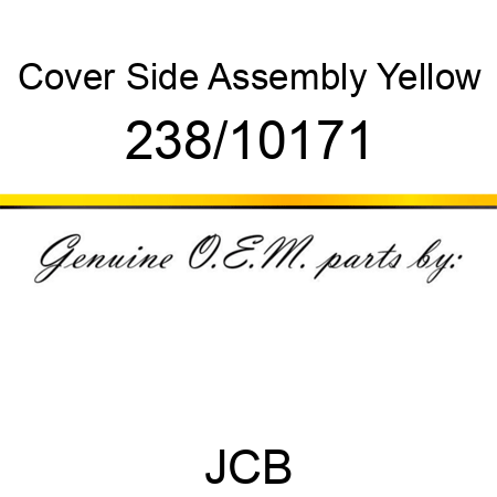 Cover, Side Assembly Yellow 238/10171
