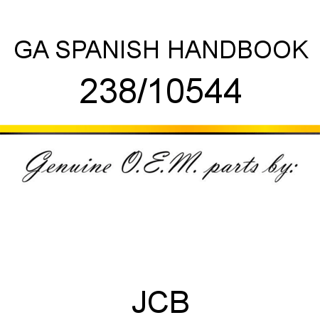 GA SPANISH HANDBOOK 238/10544