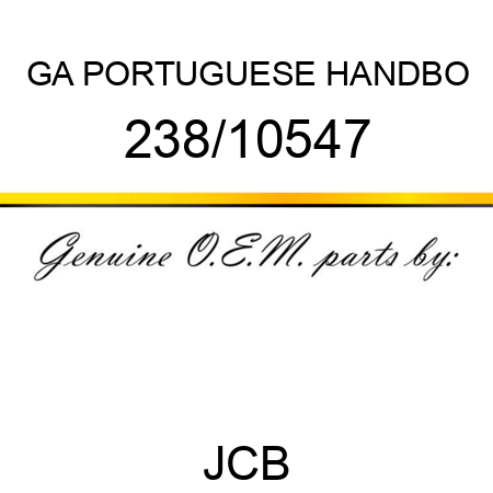 GA PORTUGUESE HANDBO 238/10547