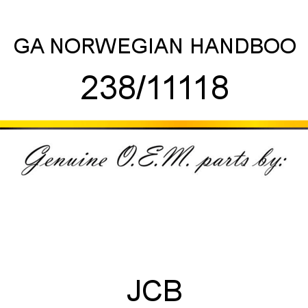 GA NORWEGIAN HANDBOO 238/11118
