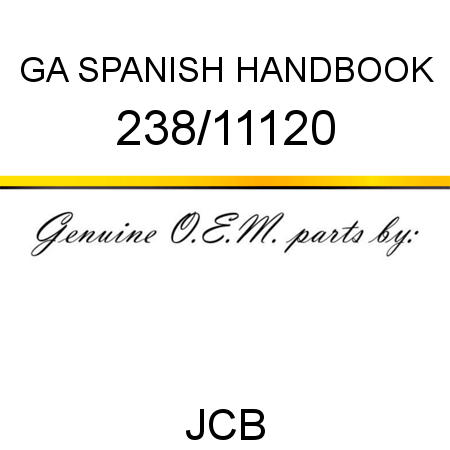 GA SPANISH HANDBOOK 238/11120