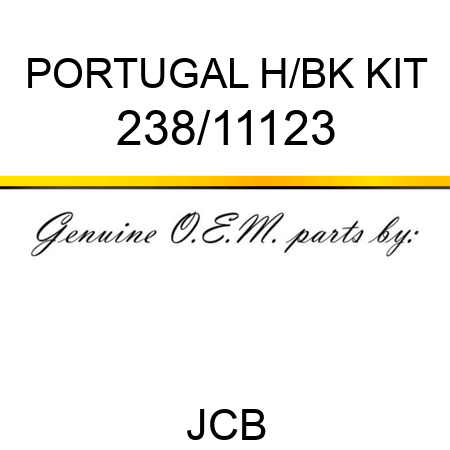 PORTUGAL H/BK KIT 238/11123
