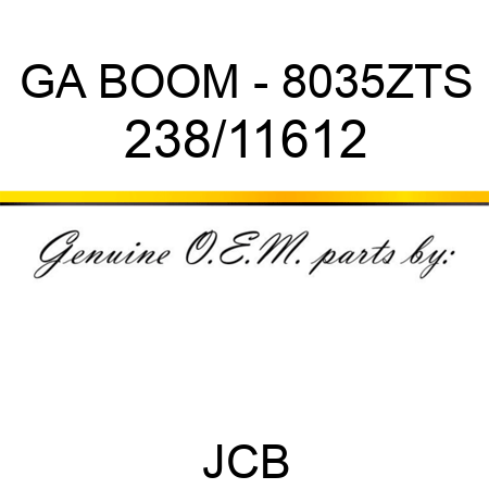 GA BOOM - 8035ZTS 238/11612