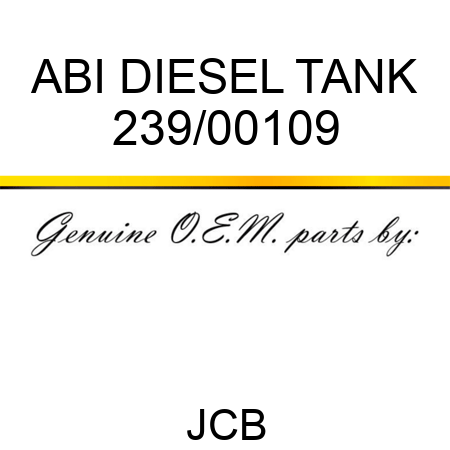 ABI DIESEL TANK 239/00109