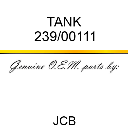 TANK 239/00111