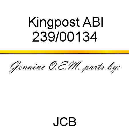 Kingpost, ABI 239/00134