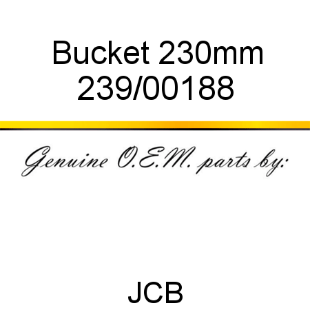 Bucket, 230mm 239/00188