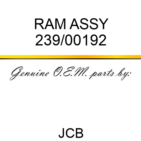 RAM ASSY 239/00192