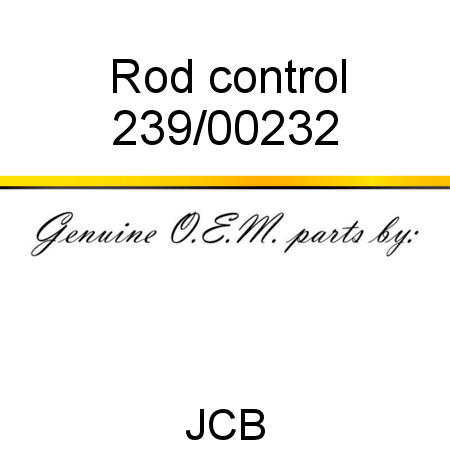Rod, control 239/00232