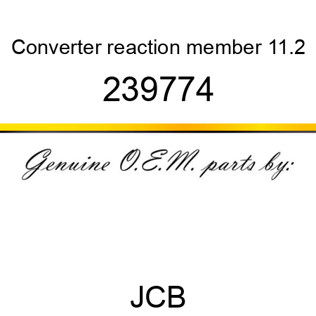 Converter, reaction member 11.2 239774