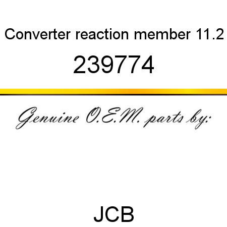 Converter, reaction member 11.2 239774