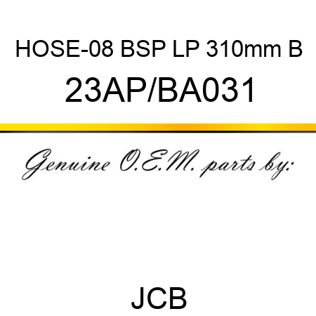HOSE-08 BSP LP 310mm B 23AP/BA031