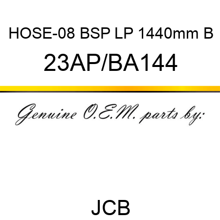 HOSE-08 BSP LP 1440mm B 23AP/BA144