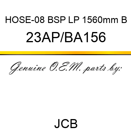 HOSE-08 BSP LP 1560mm B 23AP/BA156