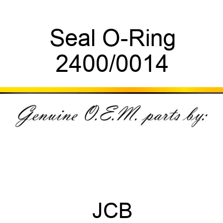 Seal O-Ring 2400/0014