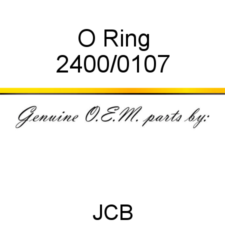 O Ring 2400/0107