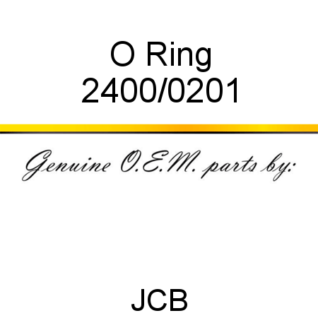 O Ring 2400/0201