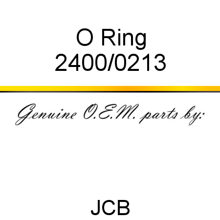 O Ring 2400/0213