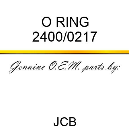 O RING 2400/0217