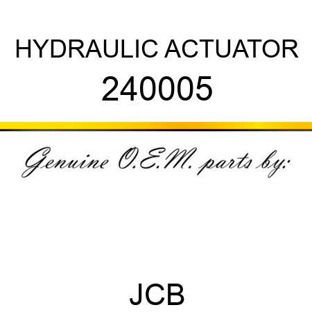 HYDRAULIC ACTUATOR 240005