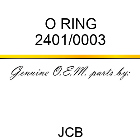 O RING 2401/0003