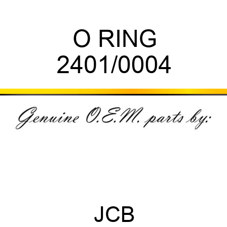 O RING 2401/0004