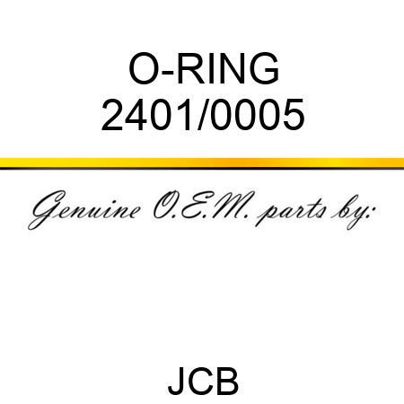 O-RING 2401/0005