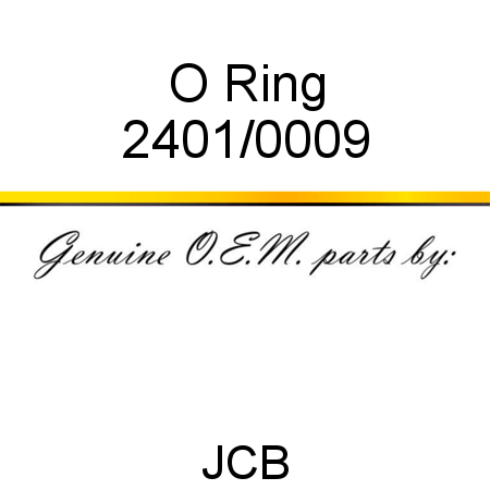 O Ring 2401/0009