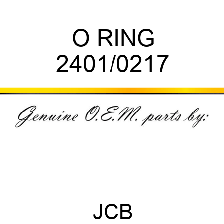 O RING 2401/0217