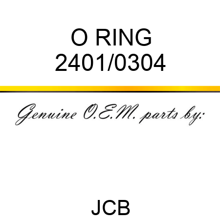 O RING 2401/0304