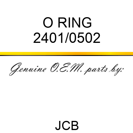 O RING 2401/0502