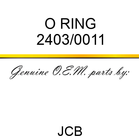 O RING 2403/0011