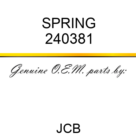 SPRING 240381