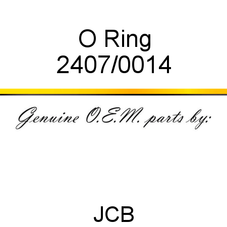 O Ring 2407/0014