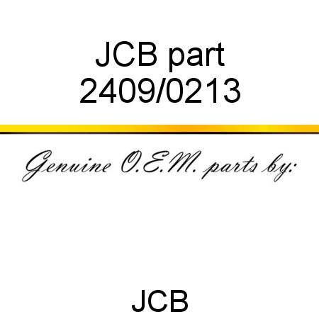 JCB part 2409/0213