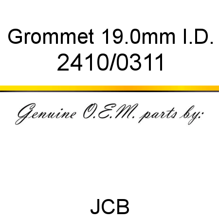 Grommet, 19.0mm I.D. 2410/0311