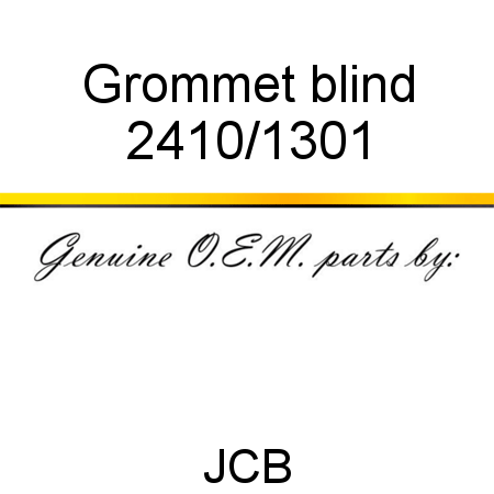 Grommet, blind 2410/1301